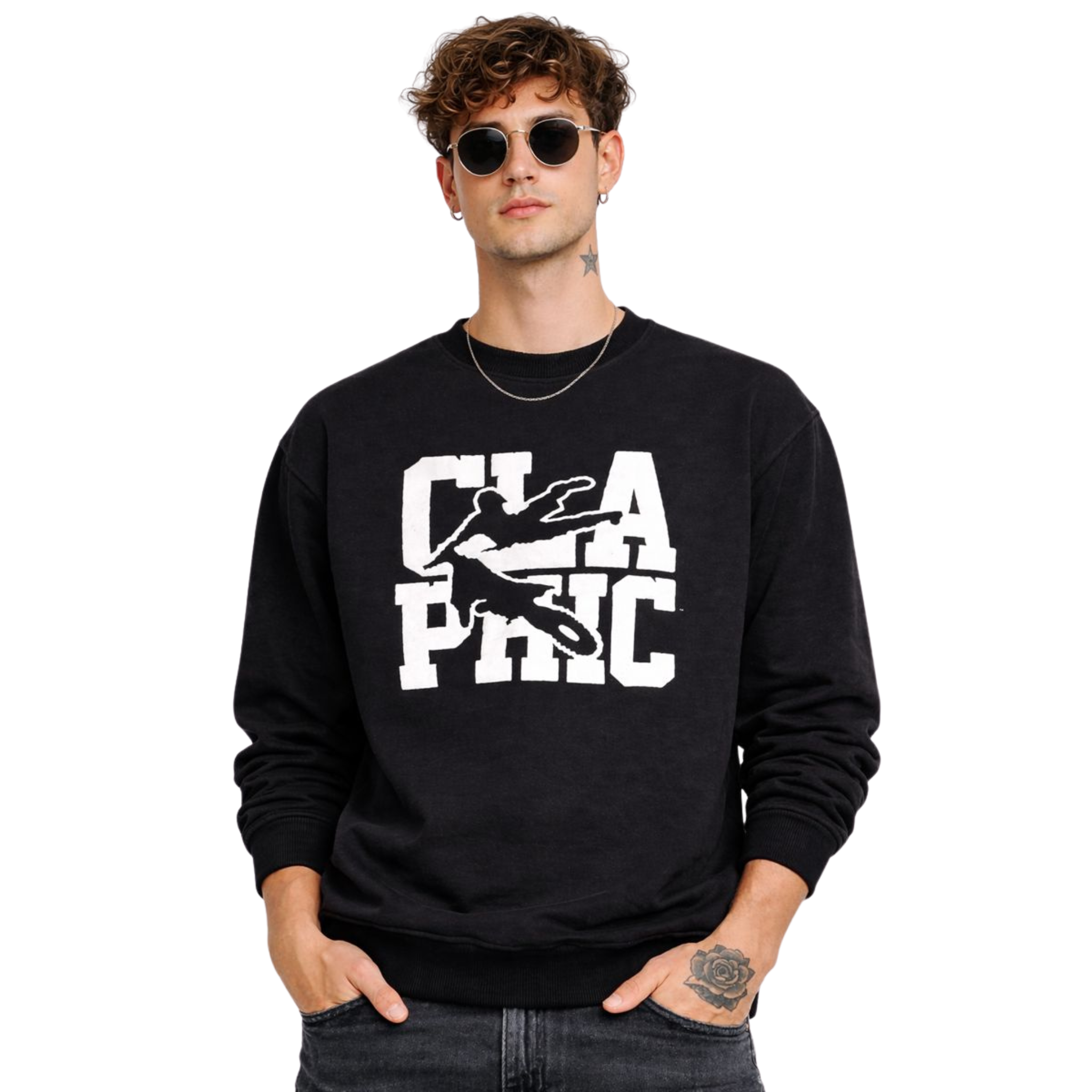 CLAPHIC MXJump Recycled Performance Sweatshirt – 340 GSM Cotton Fleece