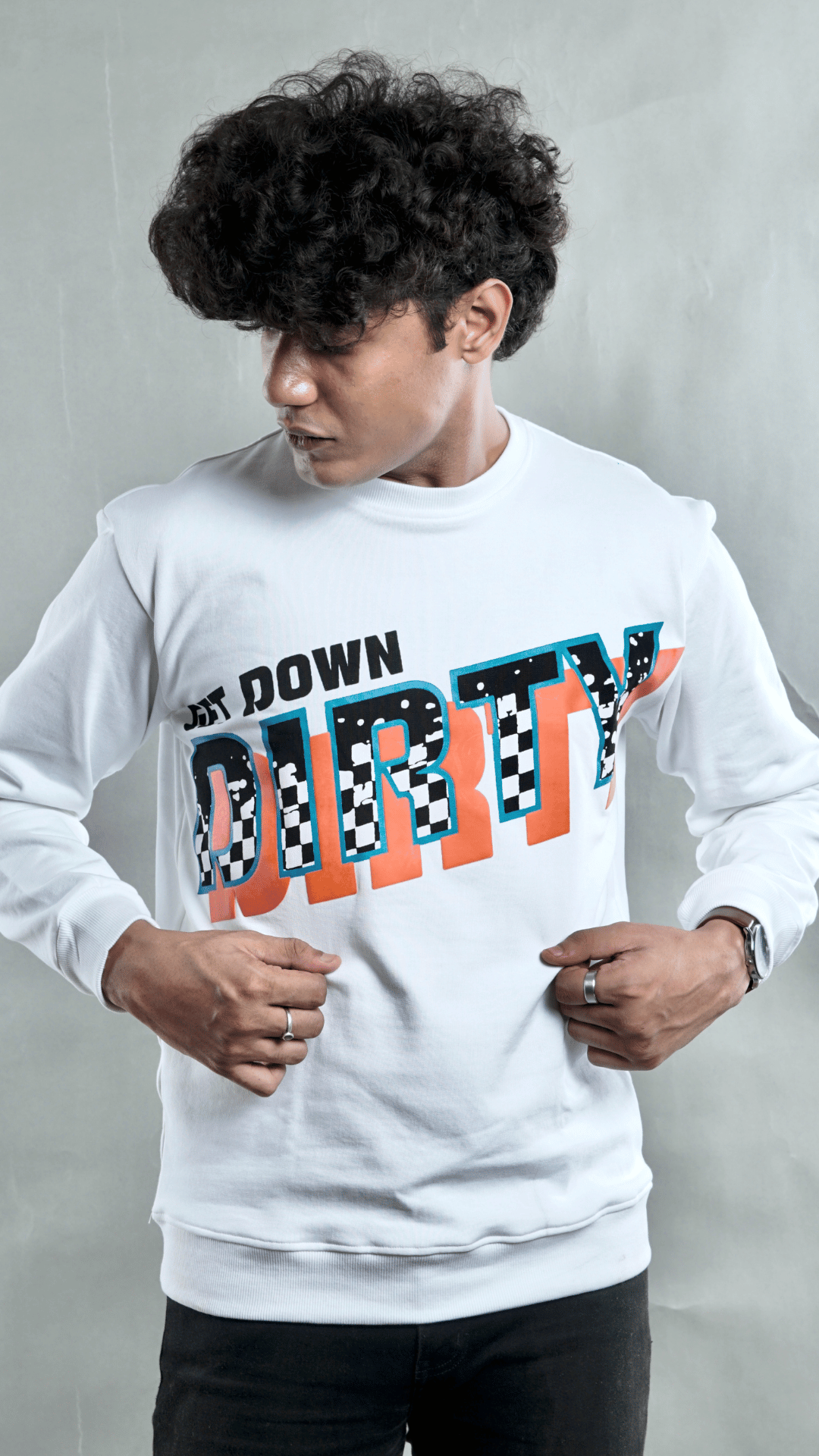 Claphic Premium Cotton Crewneck - Get Down Dirty