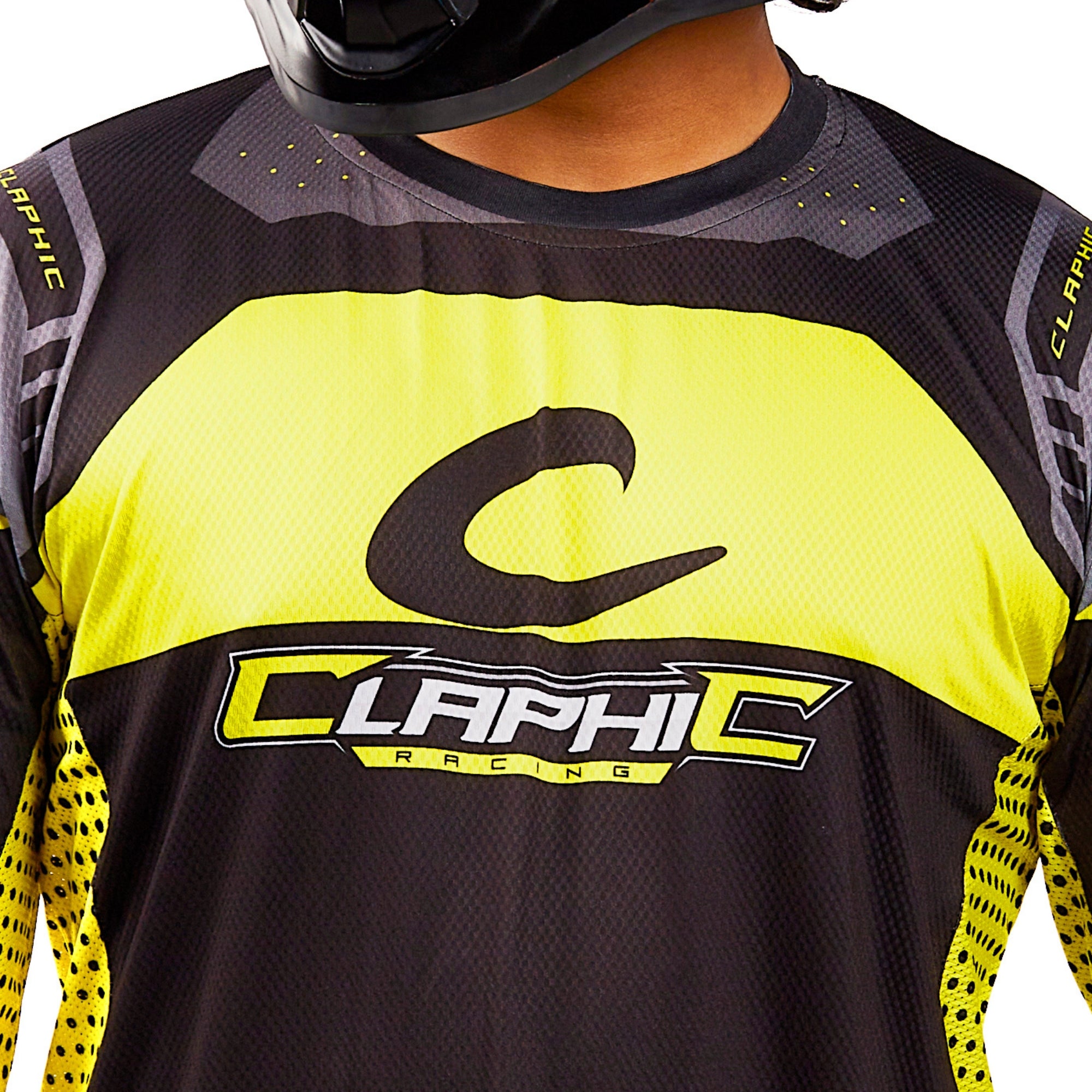 Apex-Vent Pro MX Jersey for Men | Motocross Dirt Bike Riding T-Shirt | Long Sleeve Off-Road Racewear | 4-Way Stretch Polyester Spandex | Sublimation