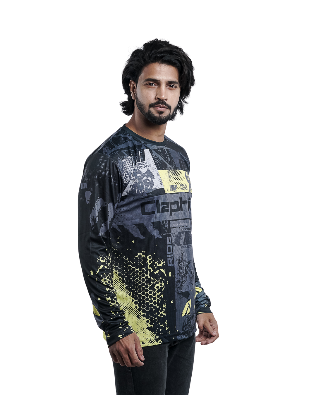 Claphic Midnight Wolves: Unisex Motocross Jersey