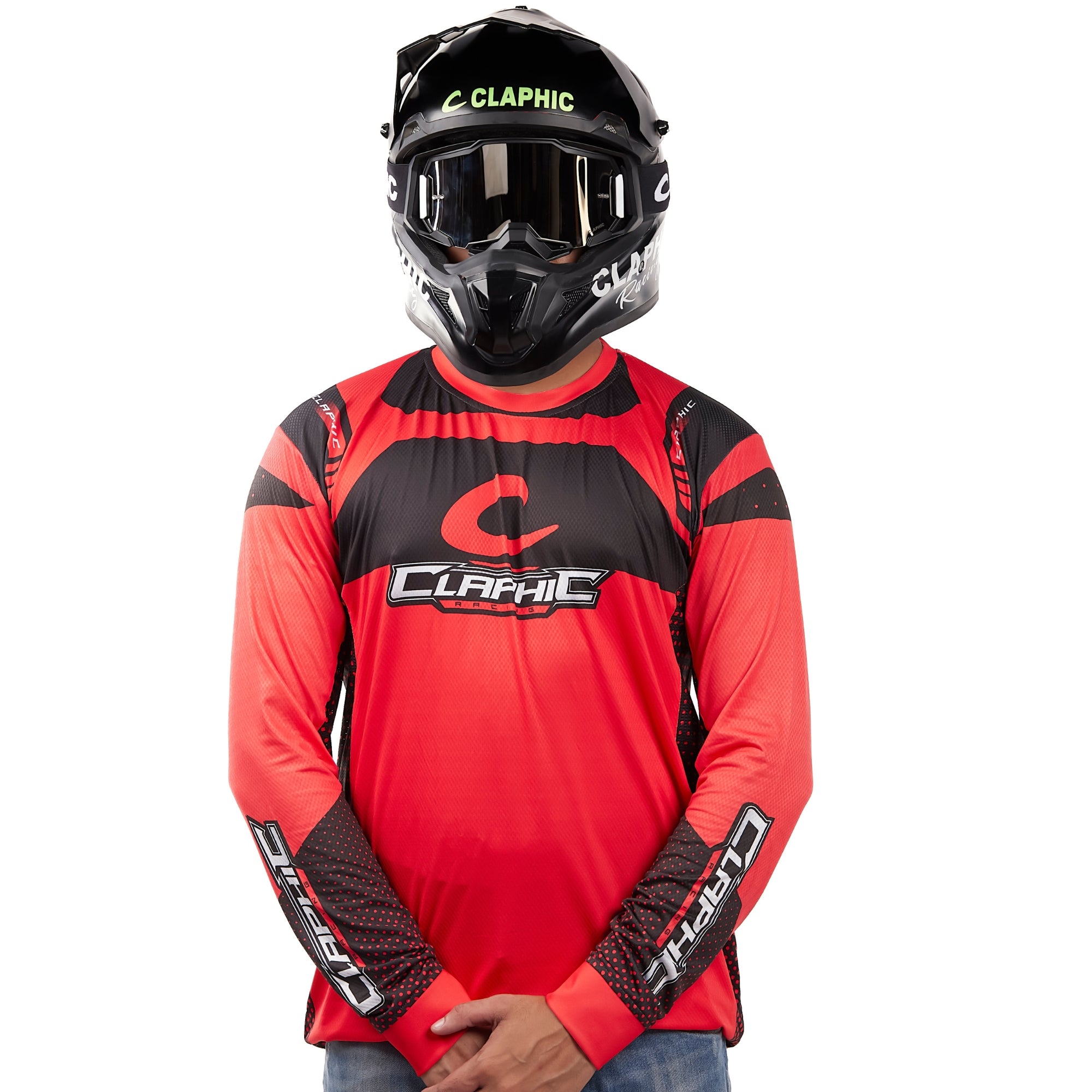 Apex-Vent Pro MX Jersey for Men | Motocross Dirt Bike Riding T-Shirt | Long Sleeve Off-Road Racewear | 4-Way Stretch Polyester Spandex | Sublimation