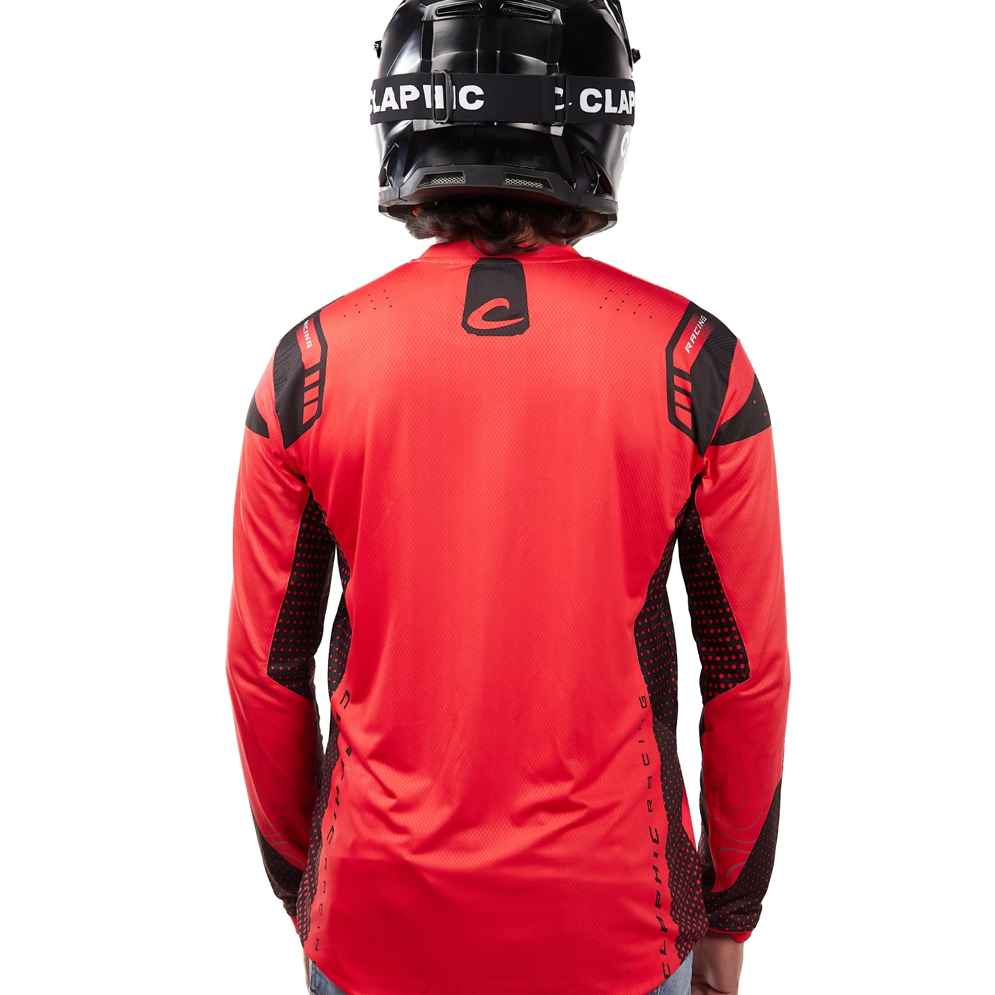 Apex-Vent Pro MX Jersey for Men | Motocross Dirt Bike Riding T-Shirt | Long Sleeve Off-Road Racewear | 4-Way Stretch Polyester Spandex | Sublimation