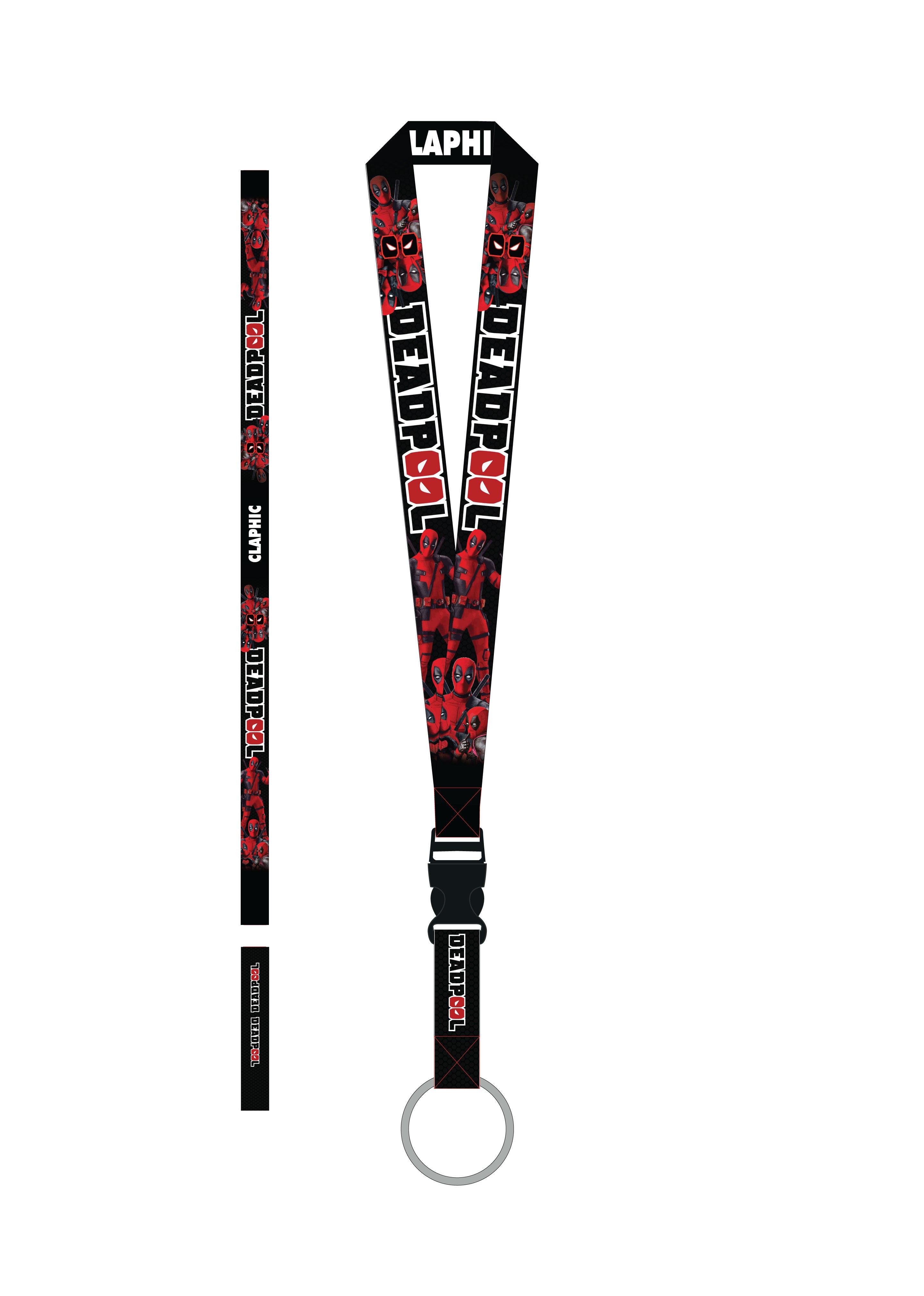 Claphic Lanyard – Deadpool Red Rage Edition